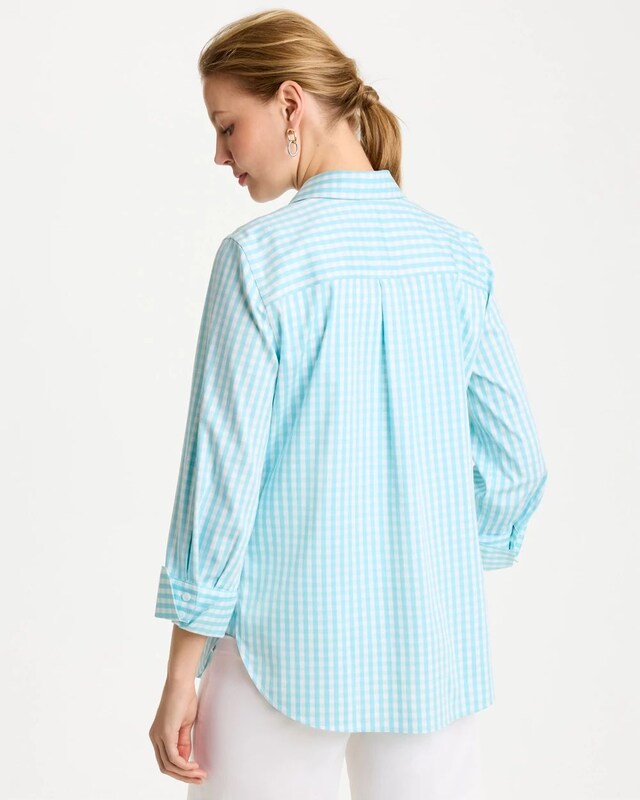 No Iron Stretch Gingham Shirt - image 3